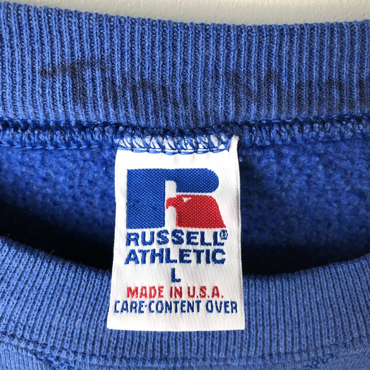 Vintage 1990'S Russell MLB Kansas City Royals sweatshirt, Made in USA, Men's Size Large cotton blue type Vintage Second Hand