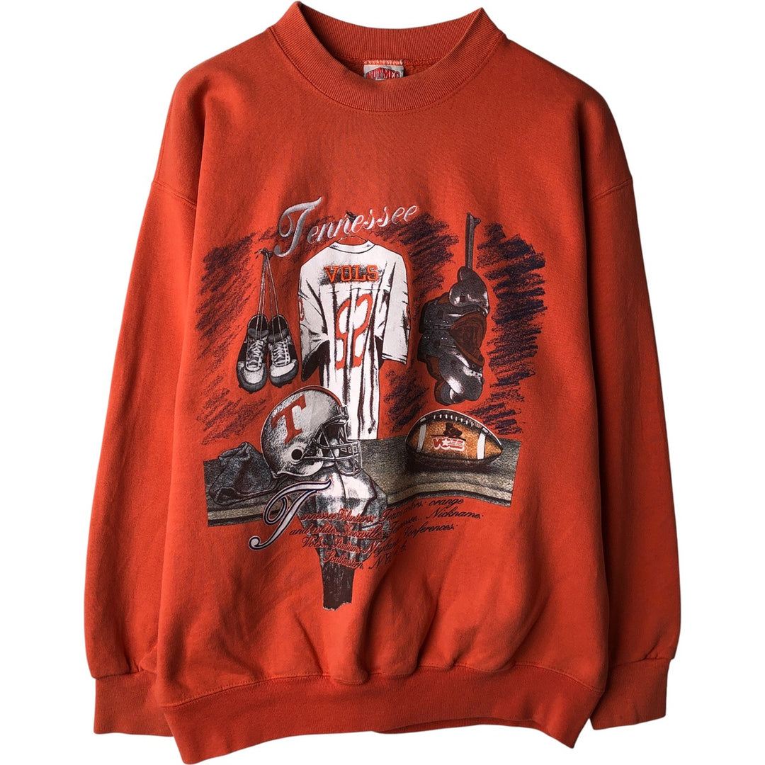 90'S Nutmeg NUTMEG College Sweatshirt, Made in USA, Men's Size XL, Vintage unclear orange type Vintage Second Hand