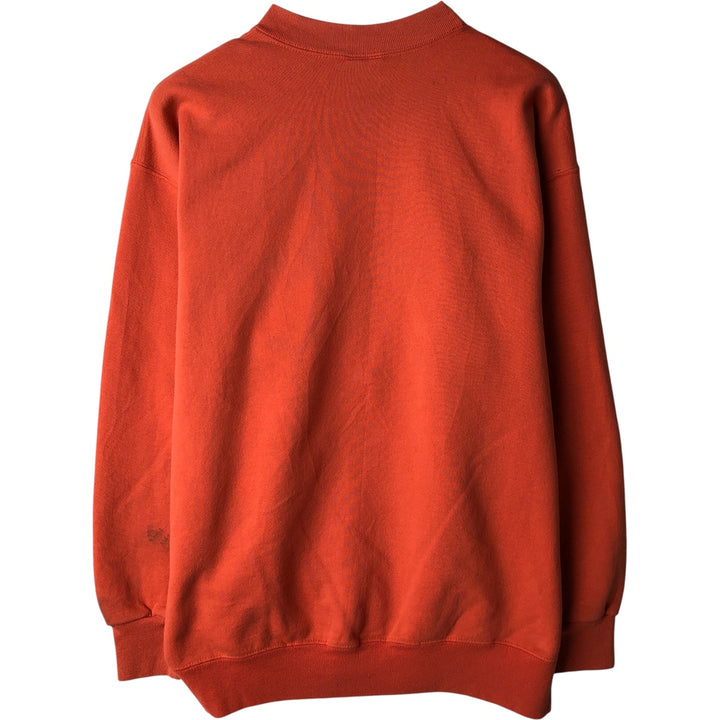 90'S Nutmeg NUTMEG College Sweatshirt, Made in USA, Men's Size XL, Vintage unclear orange type Vintage Second Hand