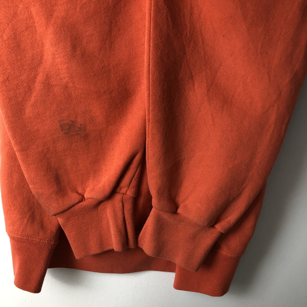 90'S Nutmeg NUTMEG College Sweatshirt, Made in USA, Men's Size XL, Vintage unclear orange type Vintage Second Hand