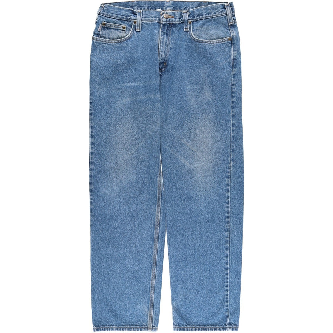 Carhartt Relaxed Fit Straight Denim Pants for Men, W34 equivalent cotton blue type Vintage Second Hand