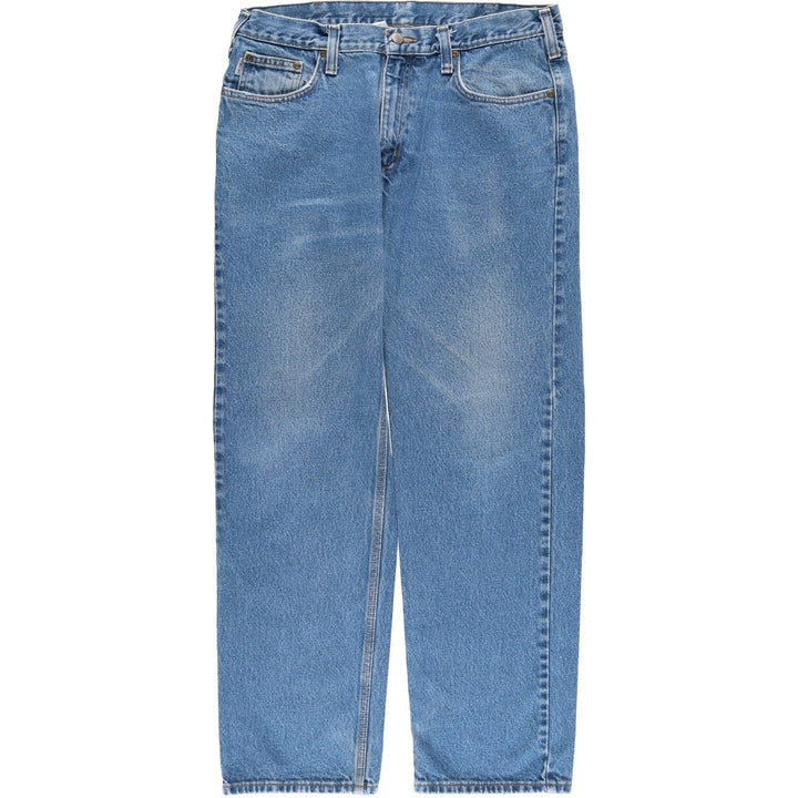 Carhartt Relaxed Fit Straight Denim Pants for Men, W34 equivalent cotton blue type Vintage Second Hand