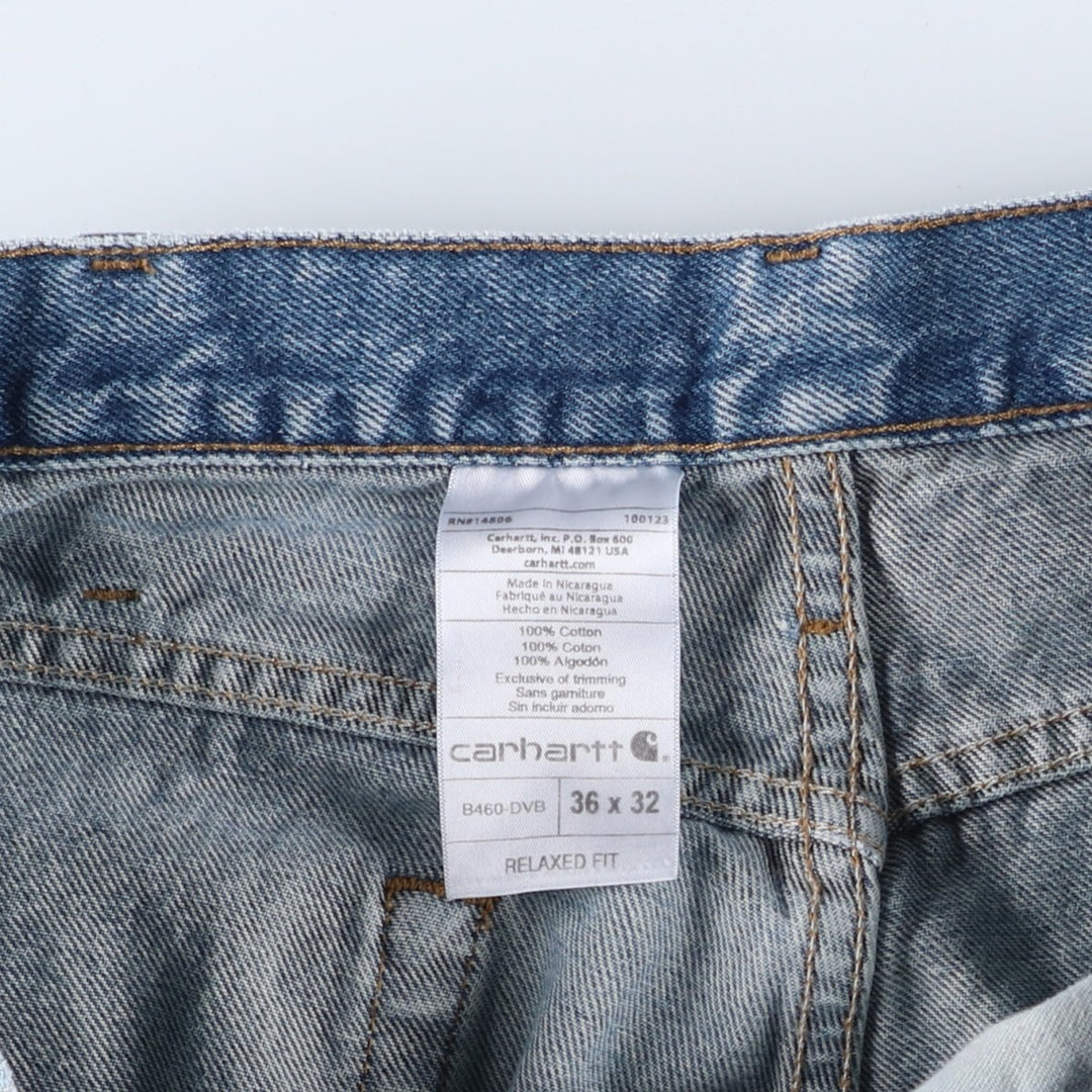 Carhartt Relaxed Fit Straight Denim Pants for Men, W34 equivalent cotton blue type Vintage Second Hand