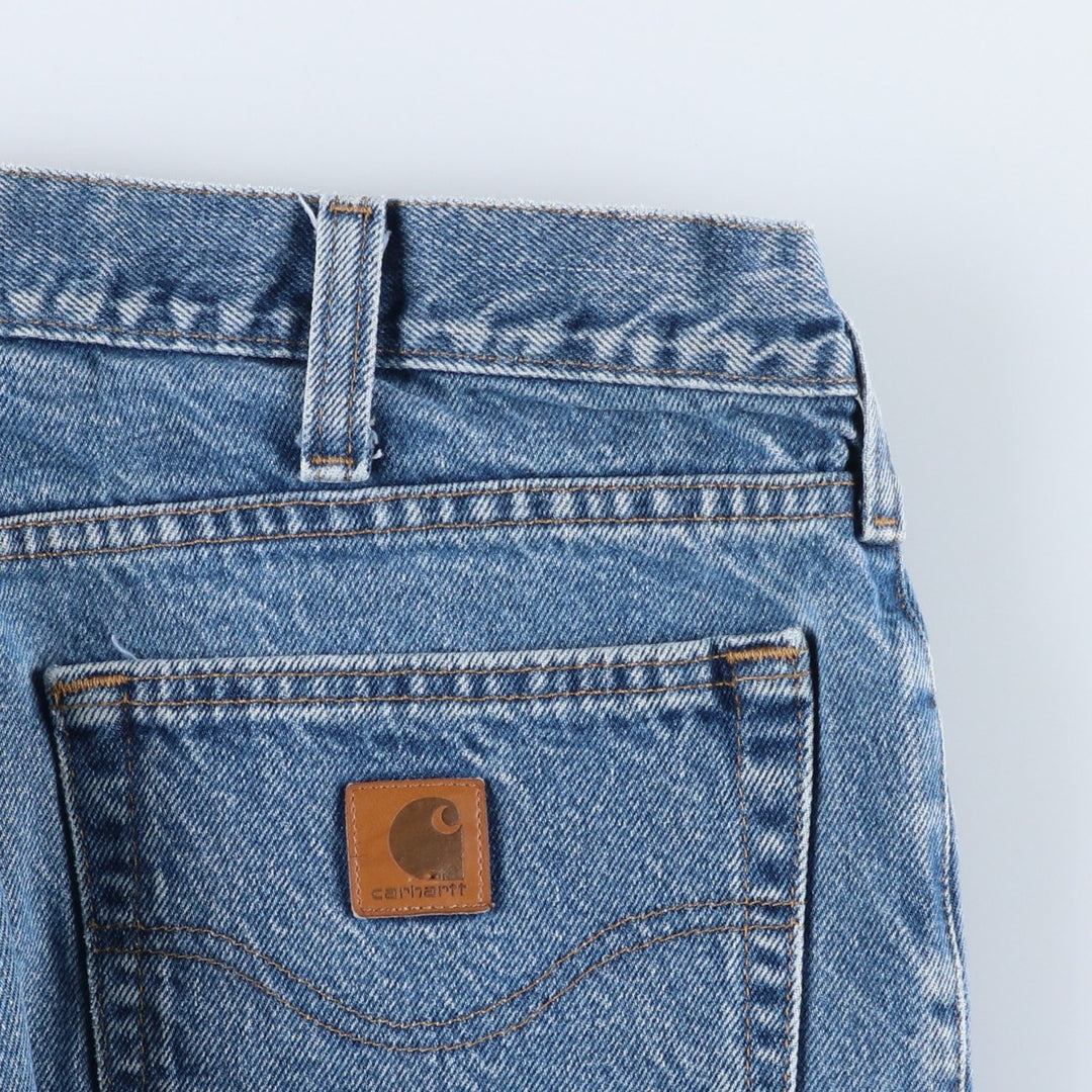 Carhartt Relaxed Fit Straight Denim Pants for Men, W34 equivalent cotton blue type Vintage Second Hand