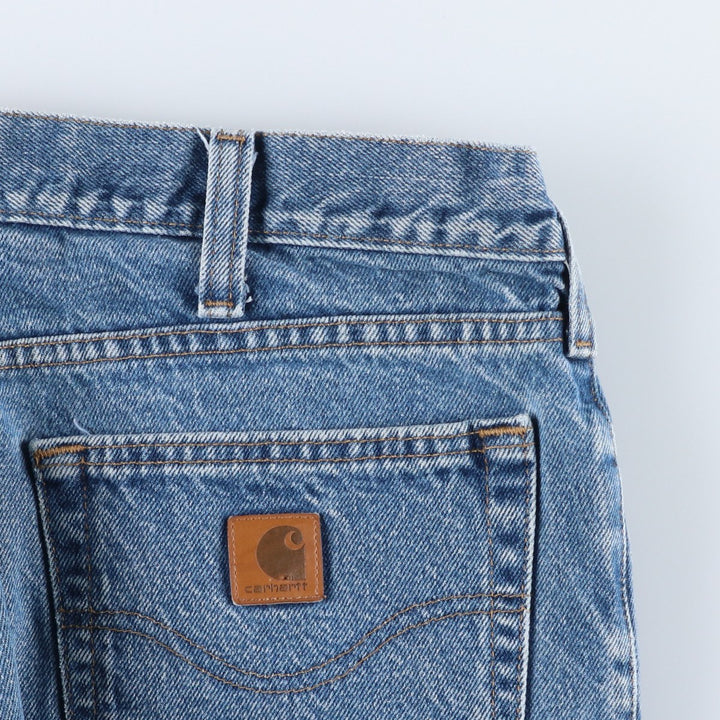 Carhartt Relaxed Fit Straight Denim Pants for Men, W34 equivalent cotton blue type Vintage Second Hand