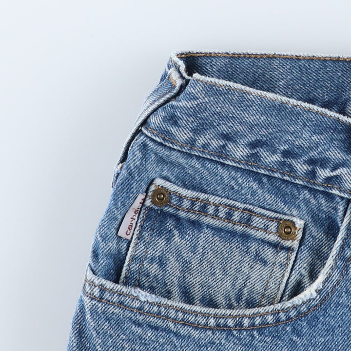 Carhartt Relaxed Fit Straight Denim Pants for Men, W34 equivalent cotton blue type Vintage Second Hand