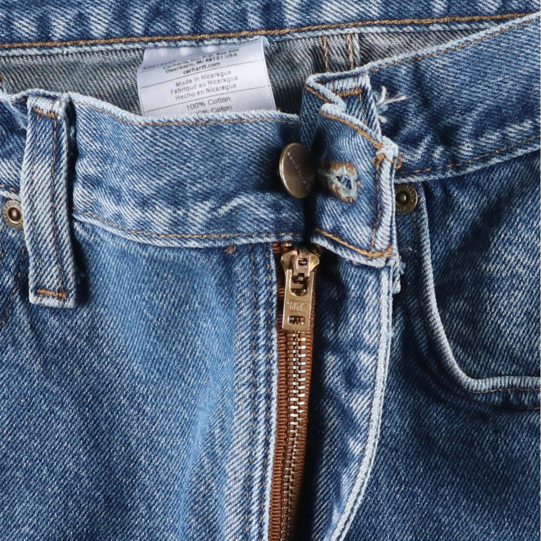 Carhartt Relaxed Fit Straight Denim Pants for Men, W34 equivalent cotton blue type Vintage Second Hand