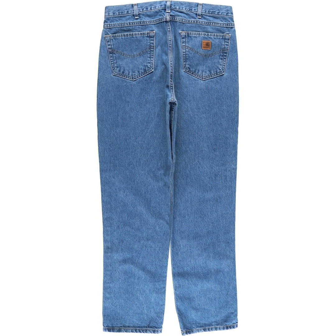 Carhartt Traditional Fit Tapered Denim Pants, Made in Mexico, Men's Size 34 cotton blue type Vintage Second Hand