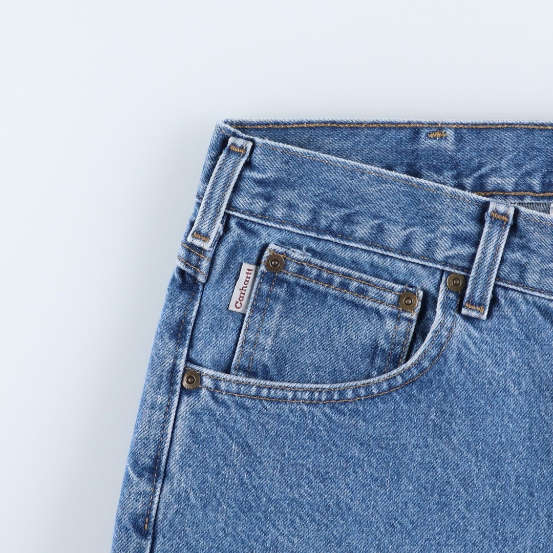 Carhartt Traditional Fit Tapered Denim Pants, Made in Mexico, Men's Size 34 cotton blue type Vintage Second Hand