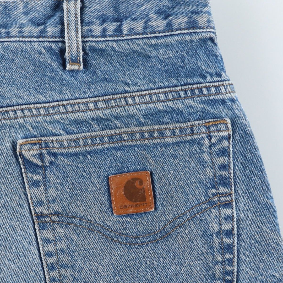 Carhartt Relaxed Fit Straight Denim Pants for Men, W34 equivalent cotton blue type Vintage Second Hand
