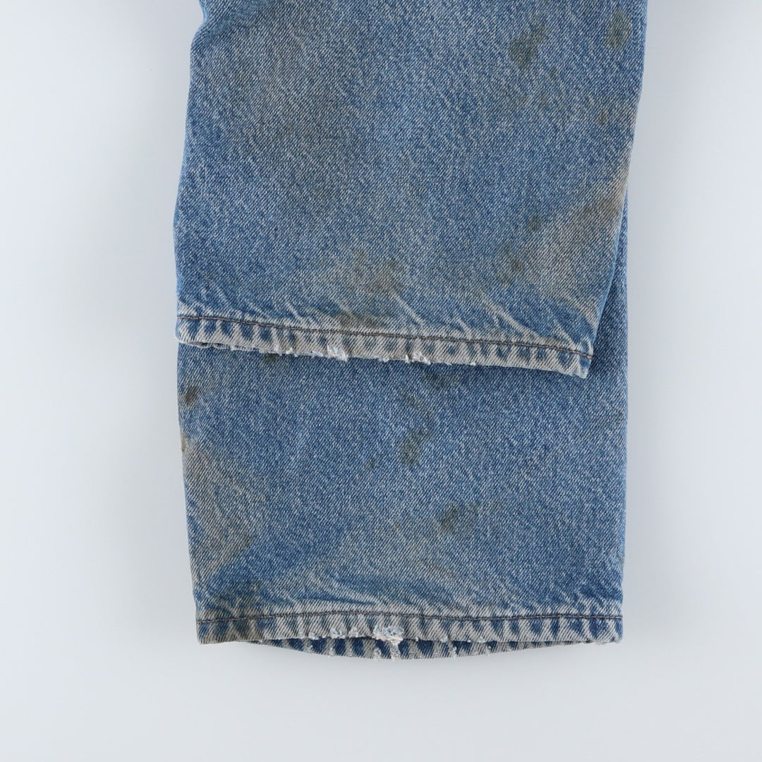 Carhartt Relaxed Fit Straight Denim Pants for Men, W34 equivalent cotton blue type Vintage Second Hand