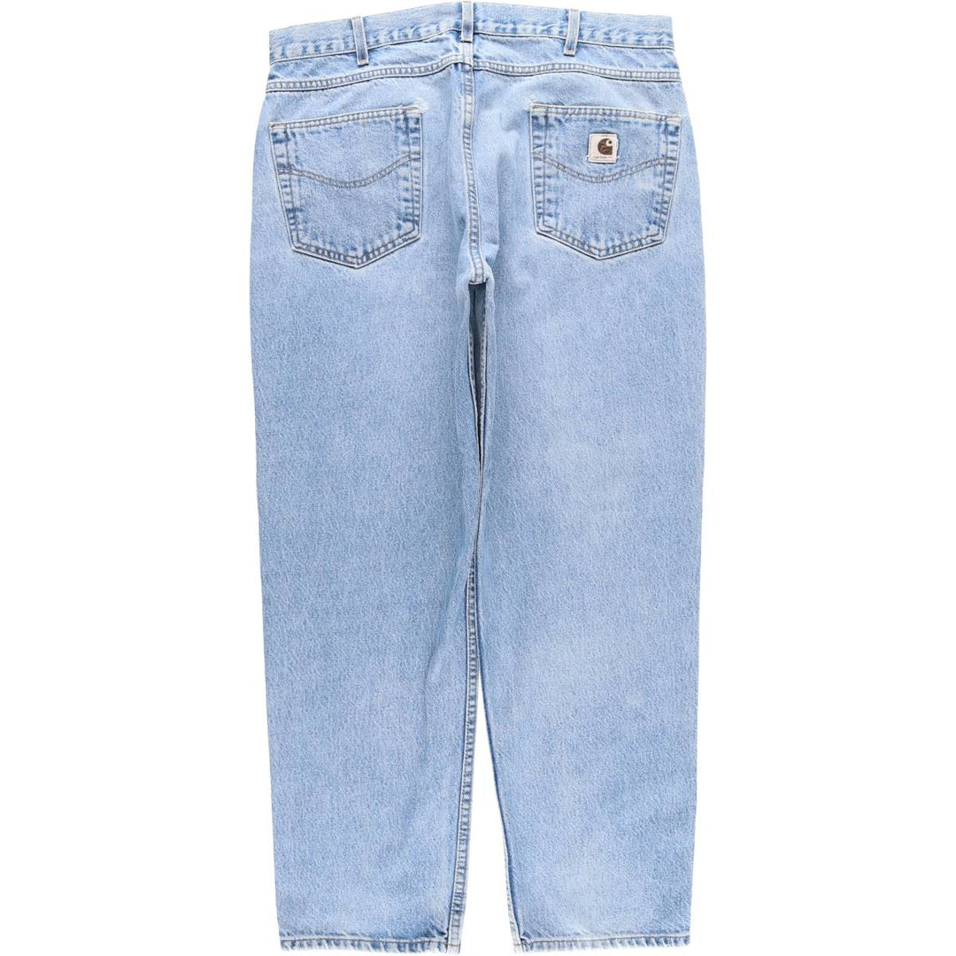Carhartt Tapered Denim Pants for Men, W36 unclear blue type Vintage Second Hand