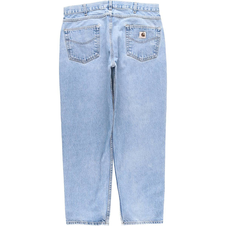 Carhartt Tapered Denim Pants for Men, W36 unclear blue type Vintage Second Hand