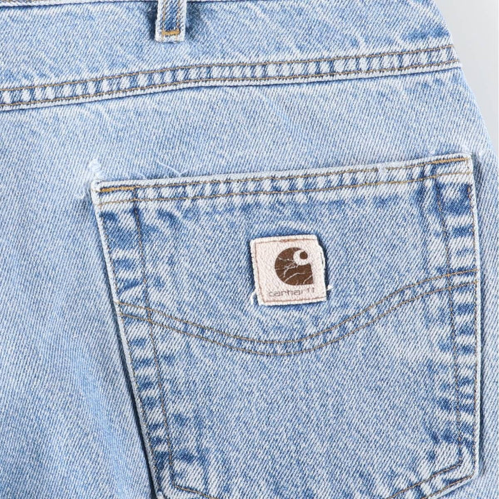 Carhartt Tapered Denim Pants for Men, W36 unclear blue type Vintage Second Hand