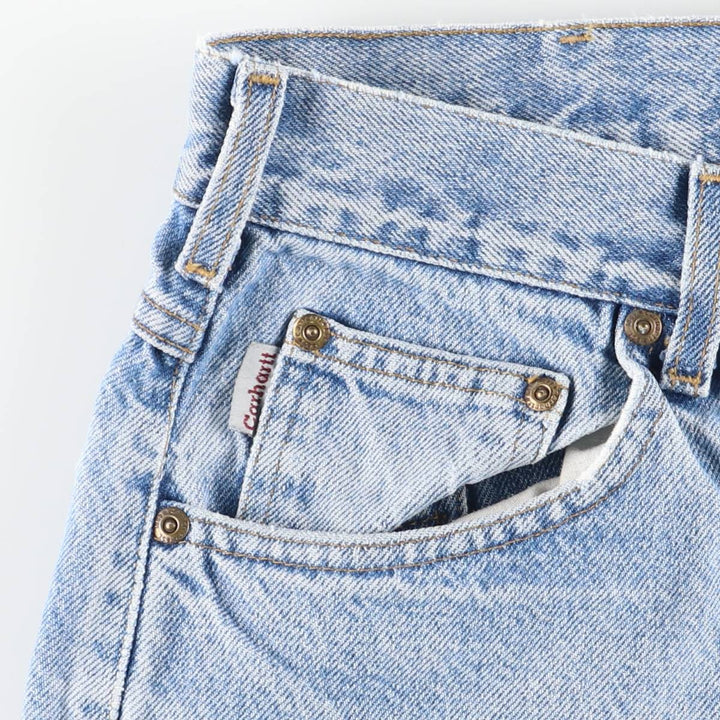 Carhartt Tapered Denim Pants for Men, W36 unclear blue type Vintage Second Hand