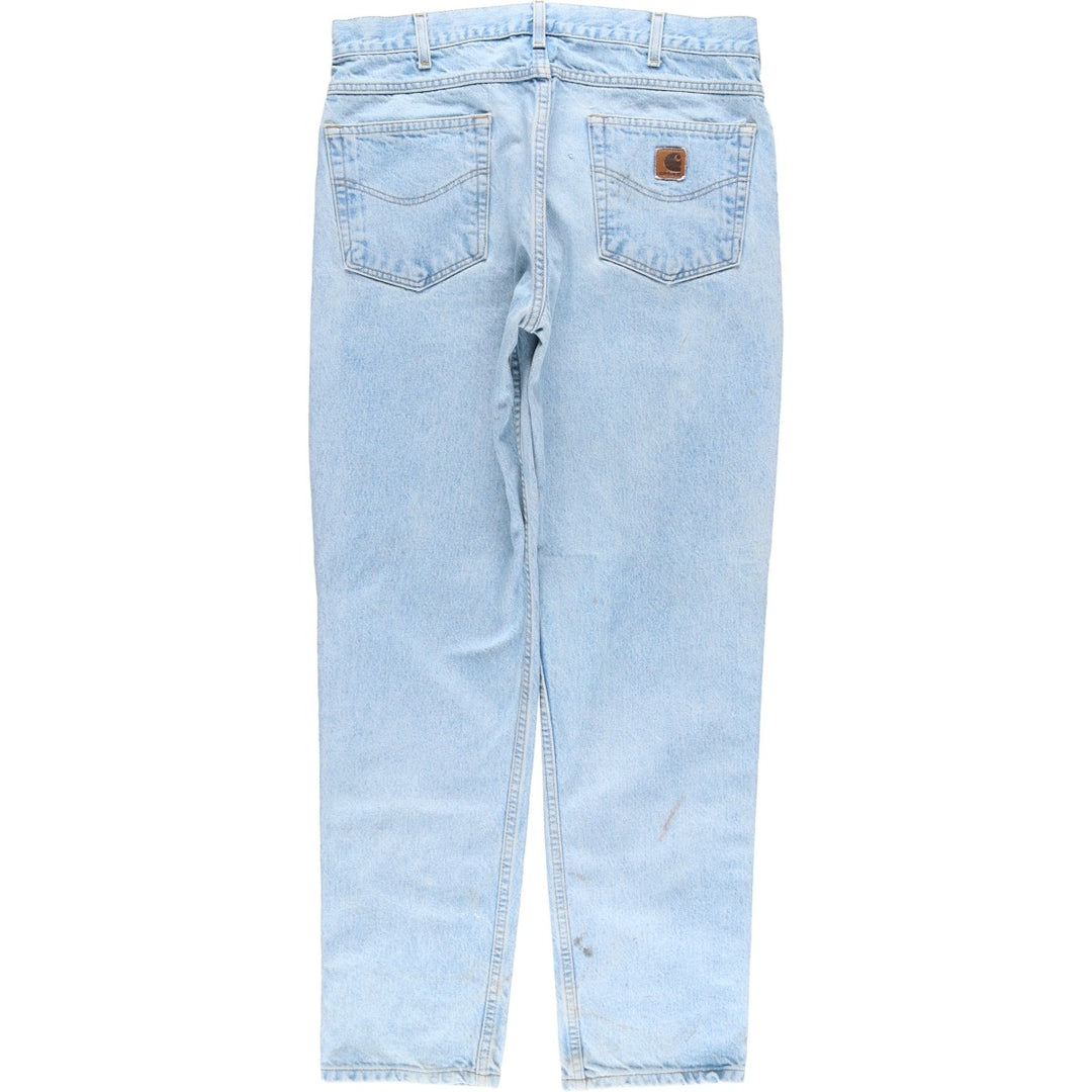 Carhartt Tapered Denim Pants for Men, W35 equivalent unclear blue type Vintage Second Hand