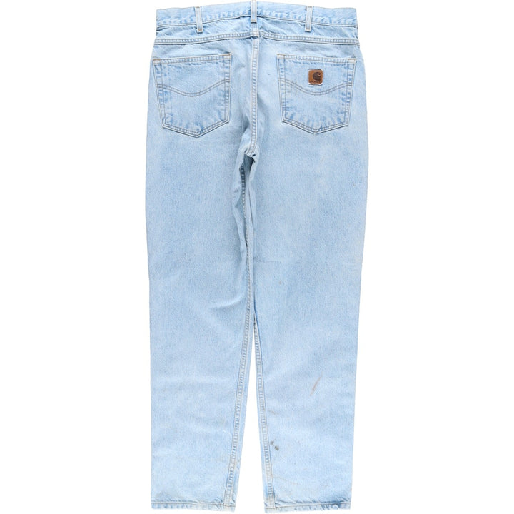 Carhartt Tapered Denim Pants for Men, W35 equivalent unclear blue type Vintage Second Hand