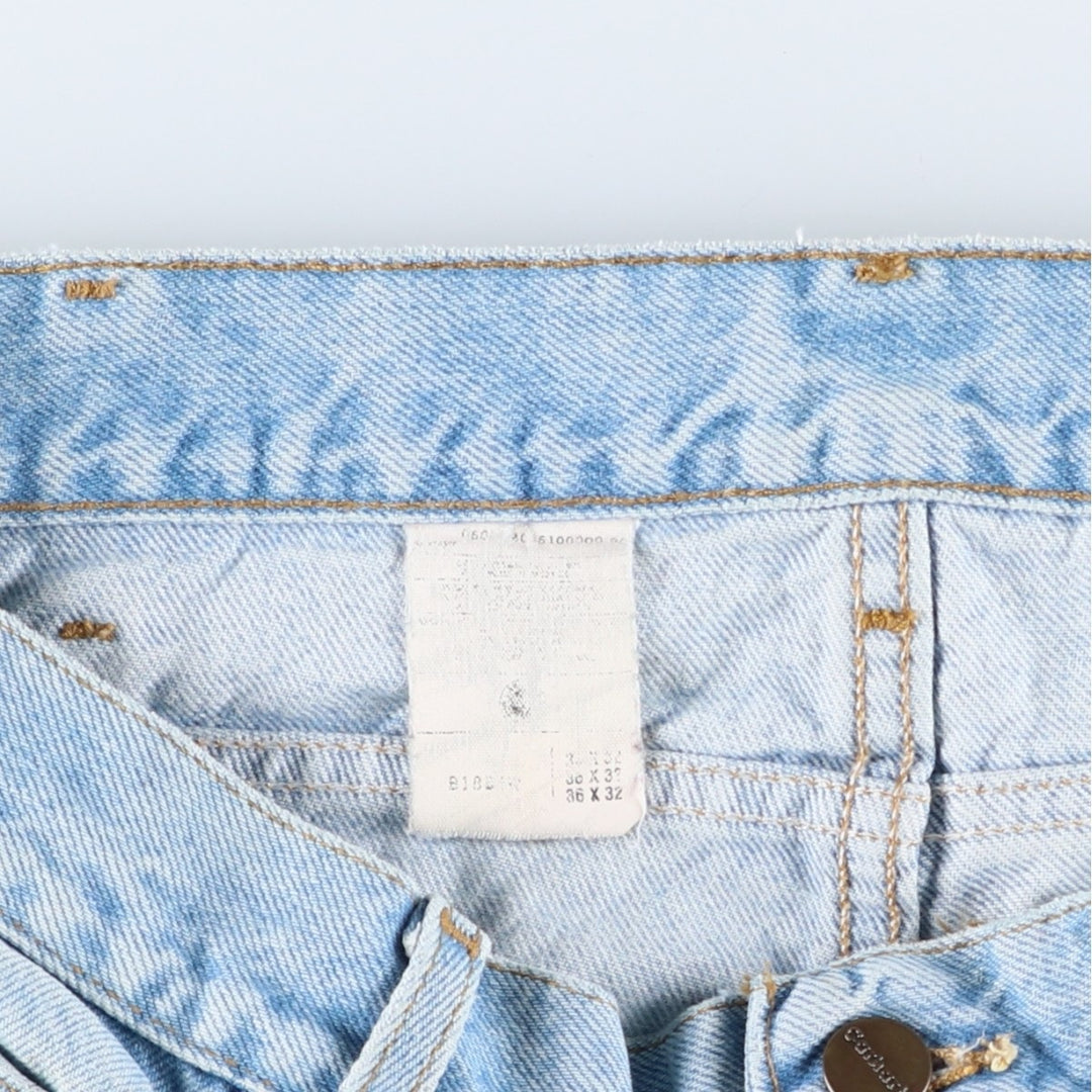 Carhartt Tapered Denim Pants for Men, W35 equivalent unclear blue type Vintage Second Hand