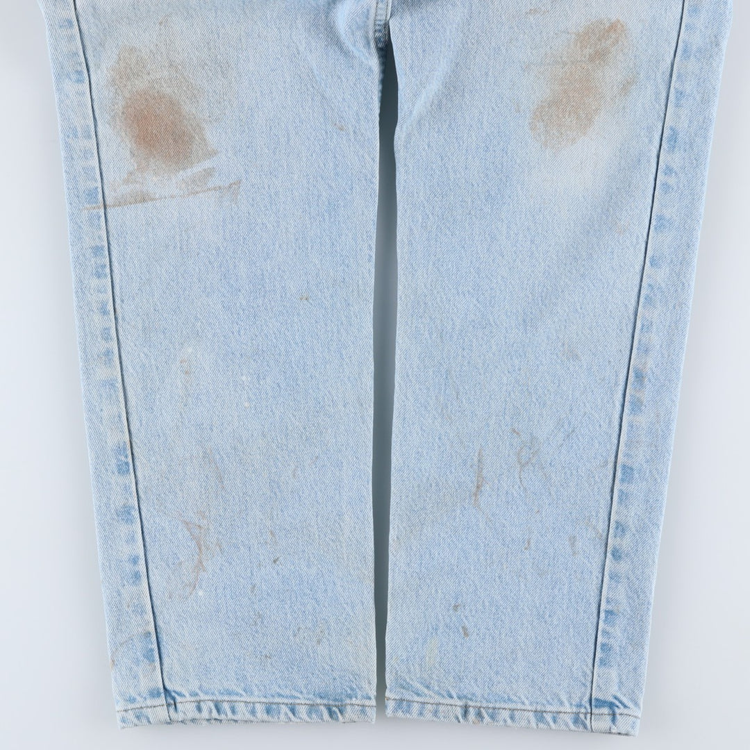 Carhartt Tapered Denim Pants for Men, W35 equivalent unclear blue type Vintage Second Hand