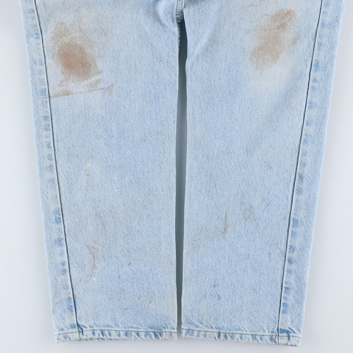 Carhartt Tapered Denim Pants for Men, W35 equivalent unclear blue type Vintage Second Hand