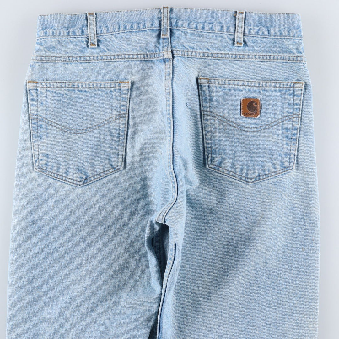 Carhartt Tapered Denim Pants for Men, W35 equivalent unclear blue type Vintage Second Hand