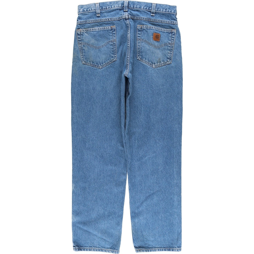 Carhartt Straight Denim Pants for Men, W32 equivalent unclear blue type Vintage Second Hand