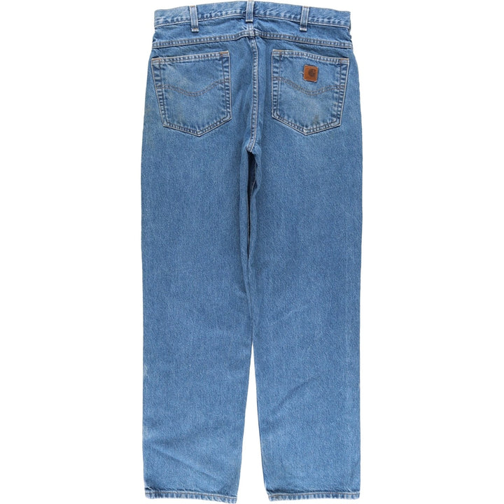 Carhartt Straight Denim Pants for Men, W32 equivalent unclear blue type Vintage Second Hand
