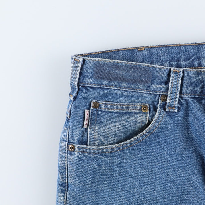 Carhartt Straight Denim Pants for Men, W32 equivalent unclear blue type Vintage Second Hand