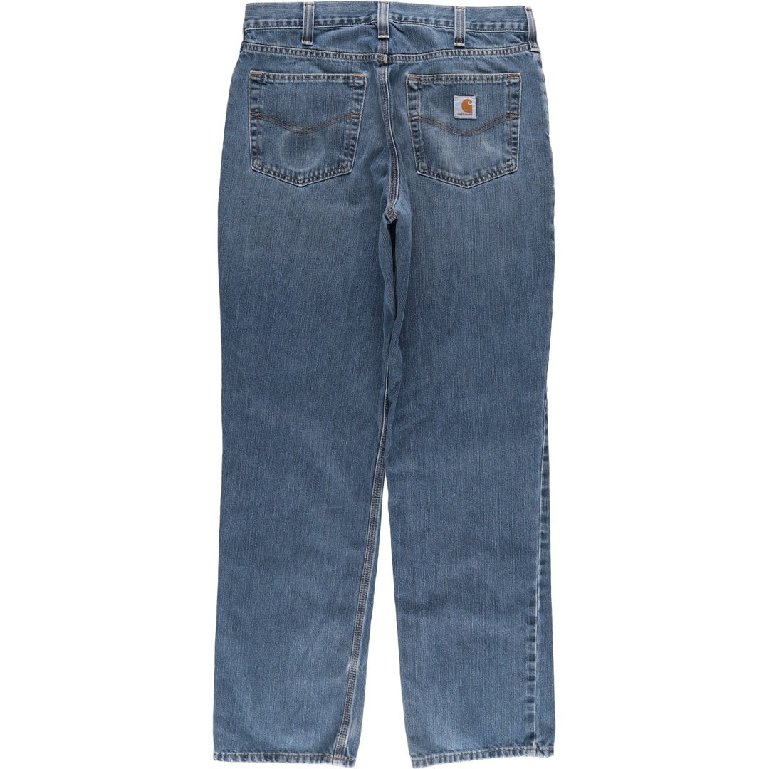 Carhartt Relaxed Fit Straight Denim Pants for Men, W32 equivalent cotton navy blue type Vintage Second Hand