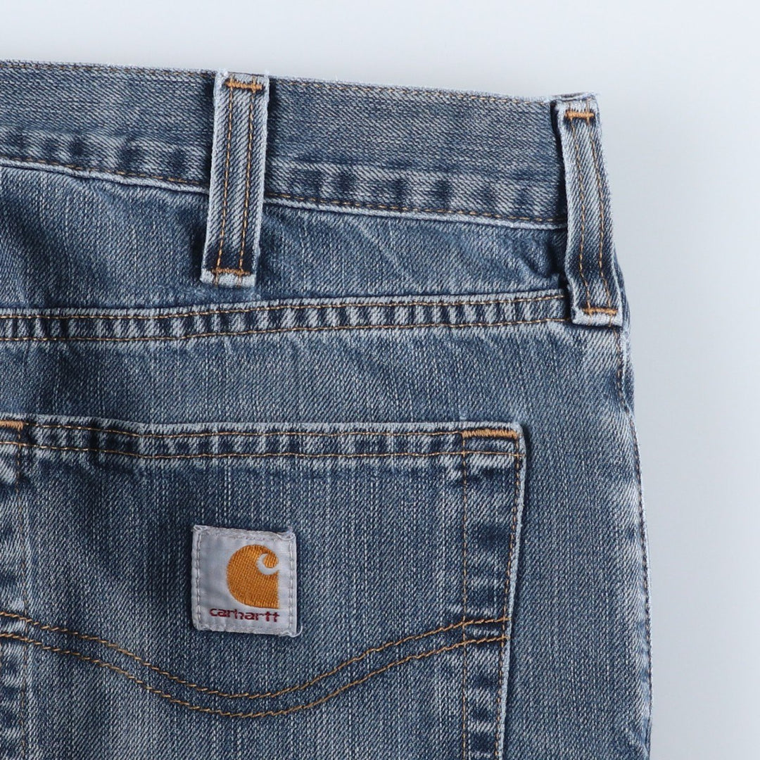 Carhartt Relaxed Fit Straight Denim Pants for Men, W32 equivalent cotton navy blue type Vintage Second Hand