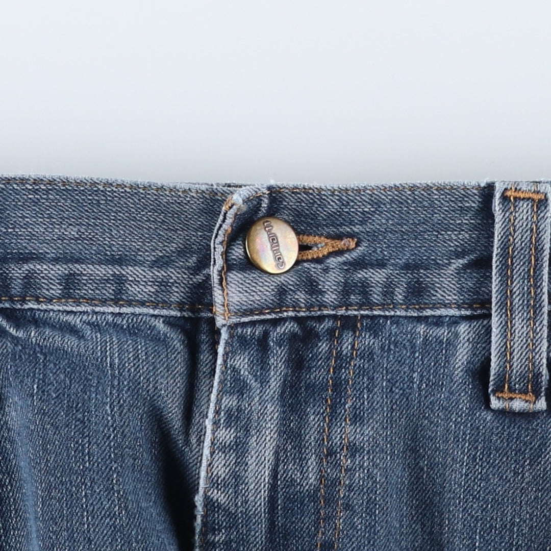 Carhartt Relaxed Fit Straight Denim Pants for Men, W32 equivalent cotton navy blue type Vintage Second Hand