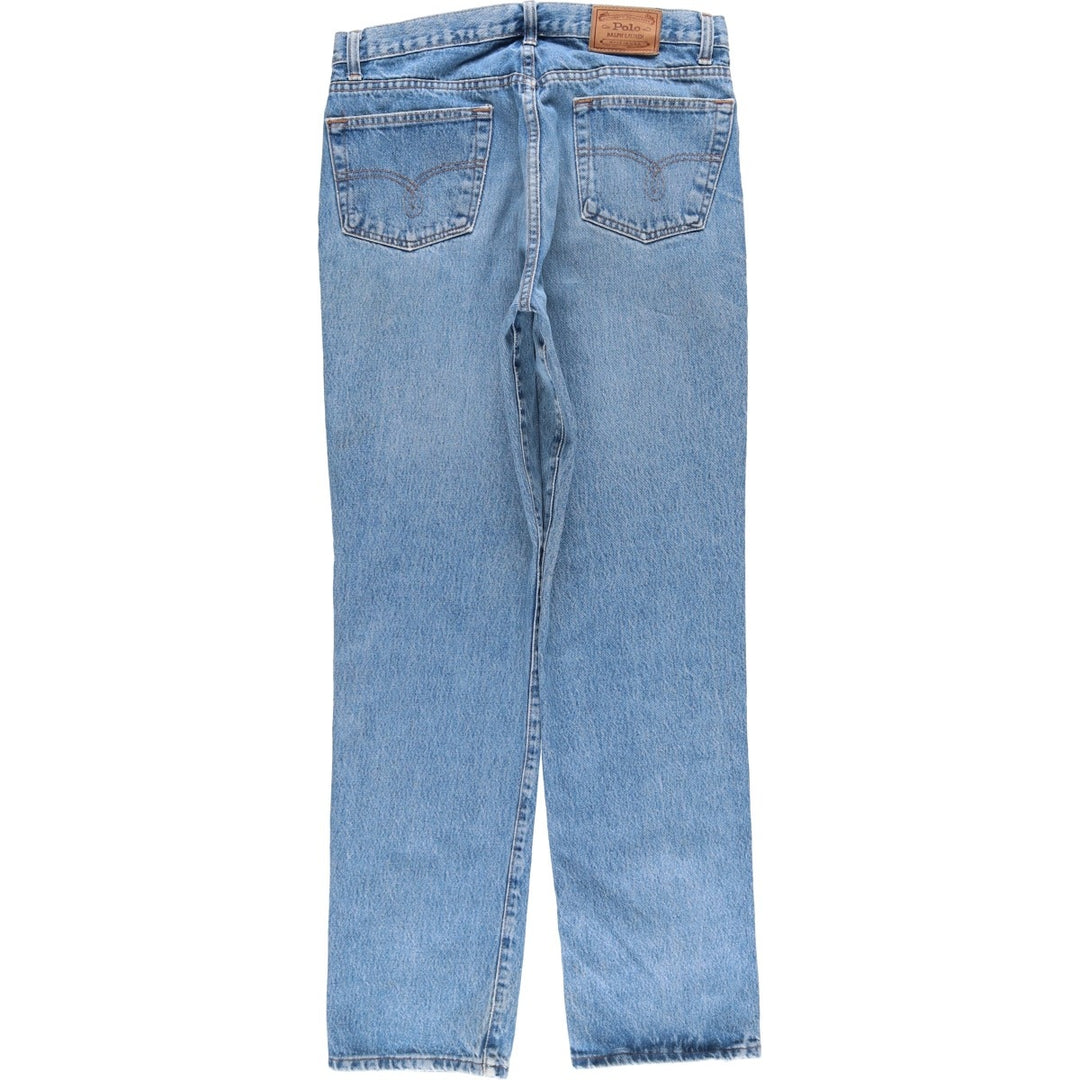 Ralph Lauren POLO RALPH LAUREN straight denim pants, made in the USA, men's size W34. cotton blue type Vintage Second Hand