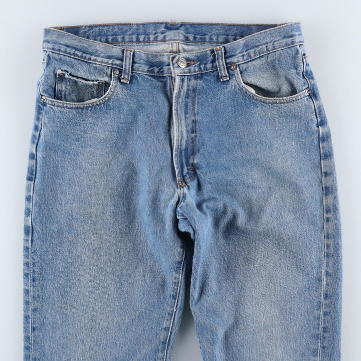 Ralph Lauren POLO RALPH LAUREN straight denim pants, made in the USA, men's size W34. cotton blue type Vintage Second Hand