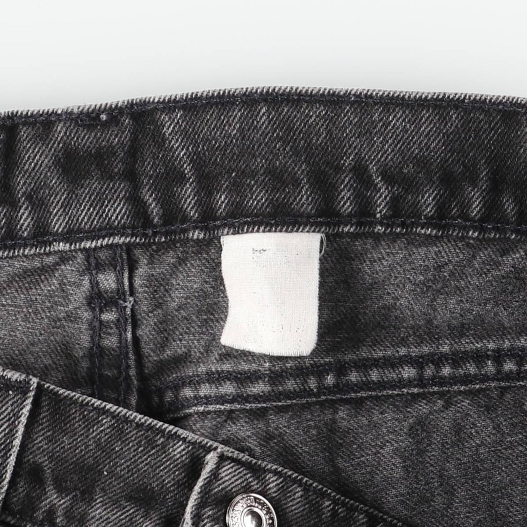 1990-2000 Levi's 550 Relaxed Fit Tapered Leg Denim Pants, Orange Tab, Black, Men's Size W31 unclear black type Vintage Second Hand