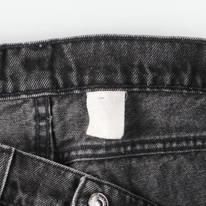 1990-2000 Levi's 550 Relaxed Fit Tapered Leg Denim Pants, Orange Tab, Black, Men's Size W31 unclear black type Vintage Second Hand