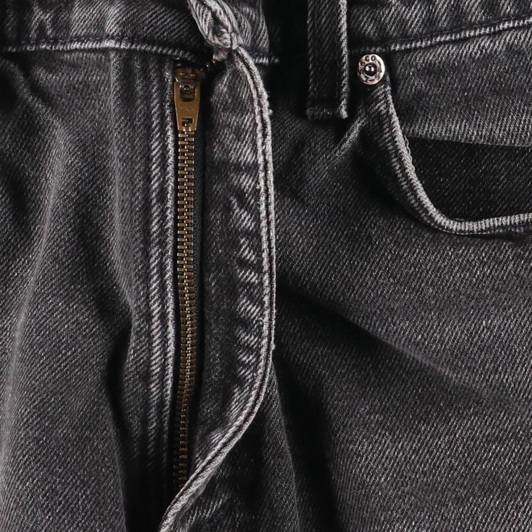 1990-2000 Levi's 550 Relaxed Fit Tapered Leg Denim Pants, Orange Tab, Black, Men's Size W31 unclear black type Vintage Second Hand