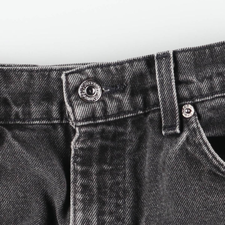 1990-2000 Levi's 550 Relaxed Fit Tapered Leg Denim Pants, Orange Tab, Black, Men's Size W31 unclear black type Vintage Second Hand