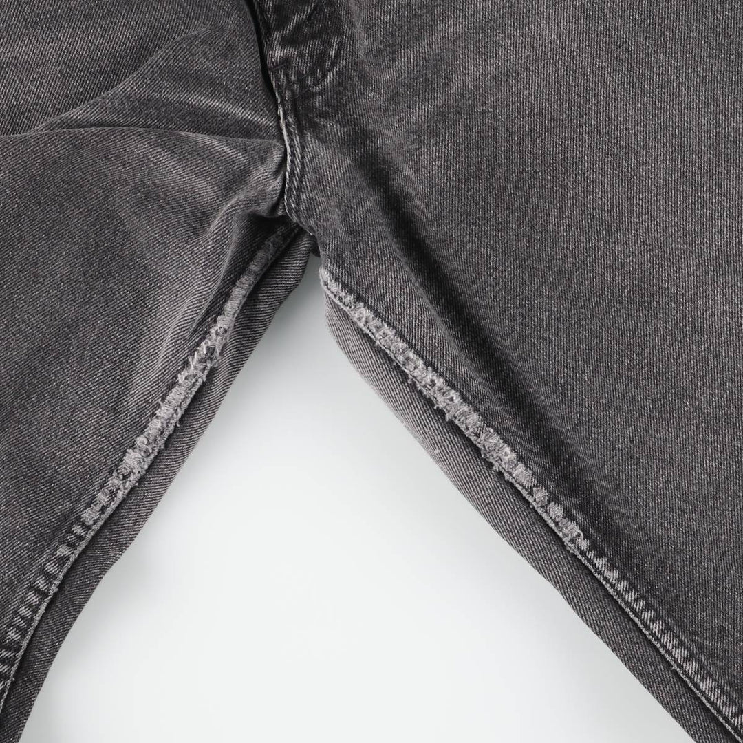 1990-2000 Levi's 550 Relaxed Fit Tapered Leg Denim Pants, Orange Tab, Black, Men's Size W31 unclear black type Vintage Second Hand