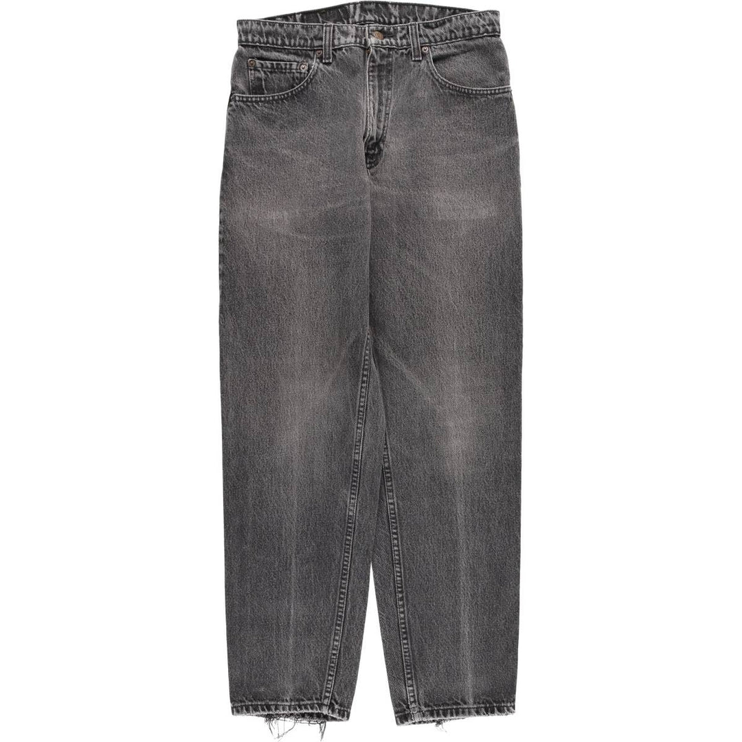 90s-00'S Vintage Levi's 550 Relaxed Fit Tapered Leg Black Denim Pants, Men's Size W31 unclear black type Vintage Second Hand