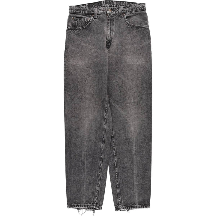 90s-00'S Vintage Levi's 550 Relaxed Fit Tapered Leg Black Denim Pants, Men's Size W31 unclear black type Vintage Second Hand