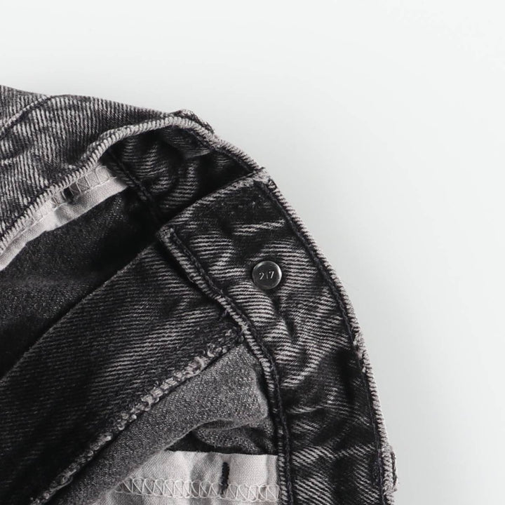 90s-00'S Vintage Levi's 550 Relaxed Fit Tapered Leg Black Denim Pants, Men's Size W31 unclear black type Vintage Second Hand