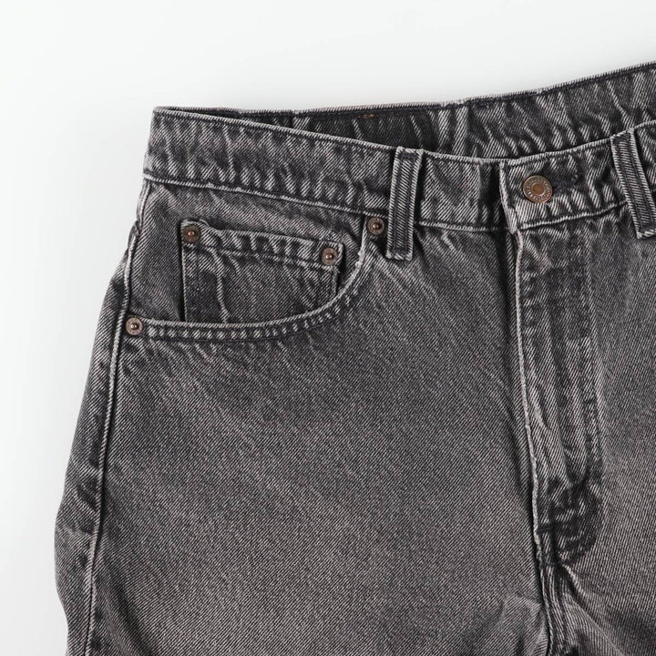 90s-00'S Vintage Levi's 550 Relaxed Fit Tapered Leg Black Denim Pants, Men's Size W31 unclear black type Vintage Second Hand
