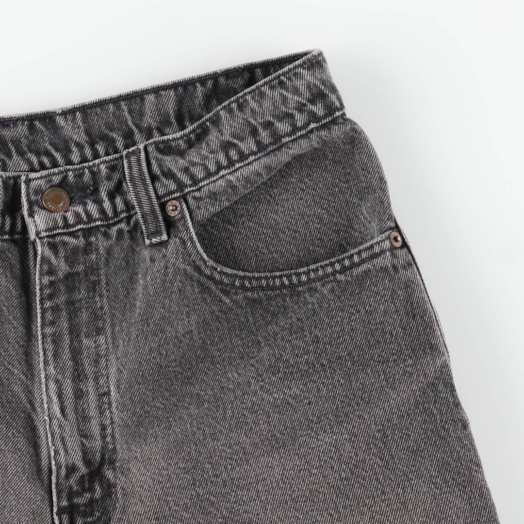 90s-00'S Vintage Levi's 550 Relaxed Fit Tapered Leg Black Denim Pants, Men's Size W31 unclear black type Vintage Second Hand