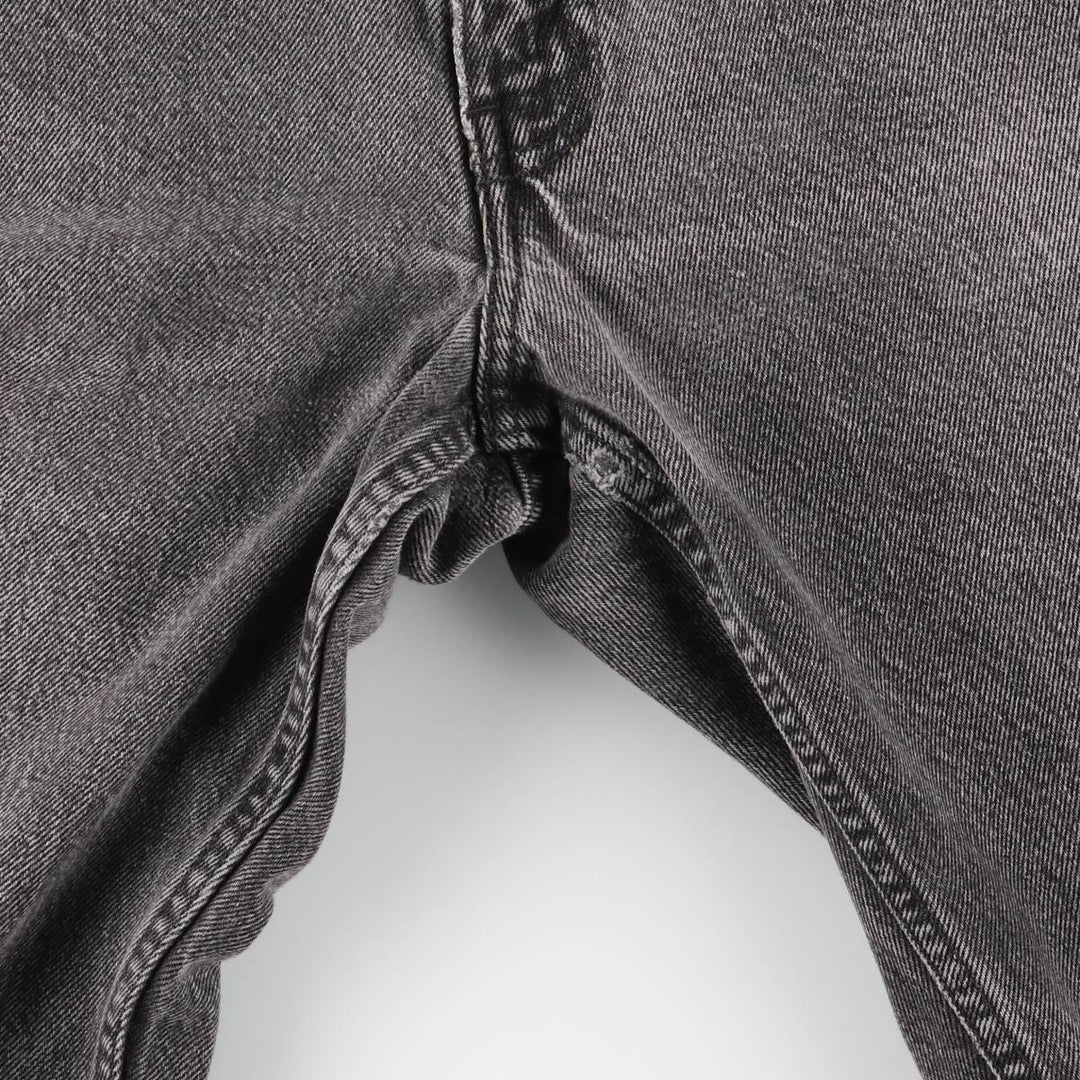 90s-00'S Vintage Levi's 550 Relaxed Fit Tapered Leg Black Denim Pants, Men's Size W31 unclear black type Vintage Second Hand