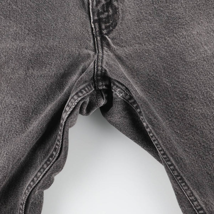 90s-00'S Vintage Levi's 550 Relaxed Fit Tapered Leg Black Denim Pants, Men's Size W31 unclear black type Vintage Second Hand