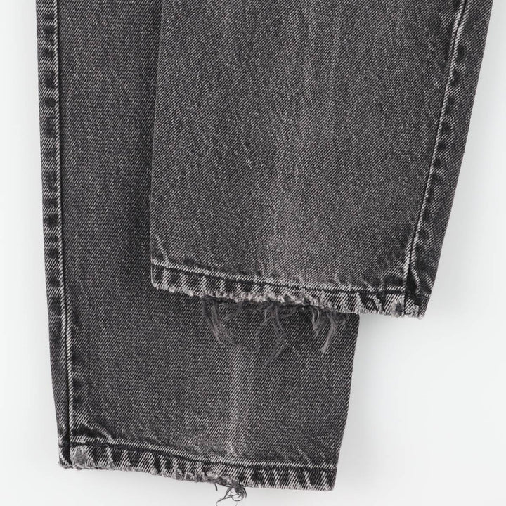 90s-00'S Vintage Levi's 550 Relaxed Fit Tapered Leg Black Denim Pants, Men's Size W31 unclear black type Vintage Second Hand