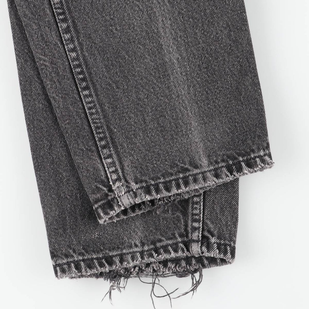 90s-00'S Vintage Levi's 550 Relaxed Fit Tapered Leg Black Denim Pants, Men's Size W31 unclear black type Vintage Second Hand