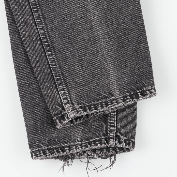 90s-00'S Vintage Levi's 550 Relaxed Fit Tapered Leg Black Denim Pants, Men's Size W31 unclear black type Vintage Second Hand