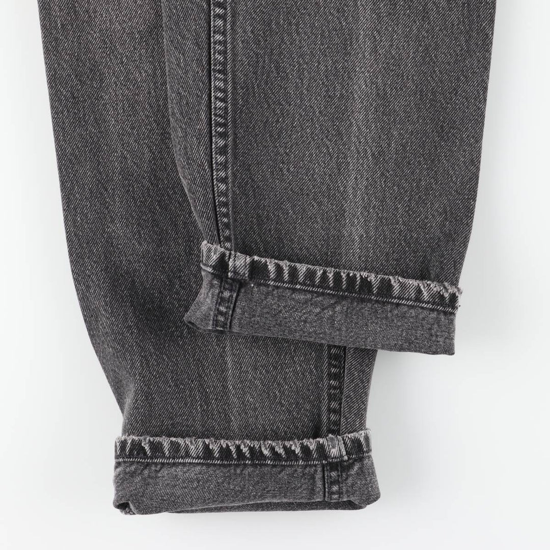 90s-00'S Vintage Levi's 550 Relaxed Fit Tapered Leg Black Denim Pants, Men's Size W31 unclear black type Vintage Second Hand