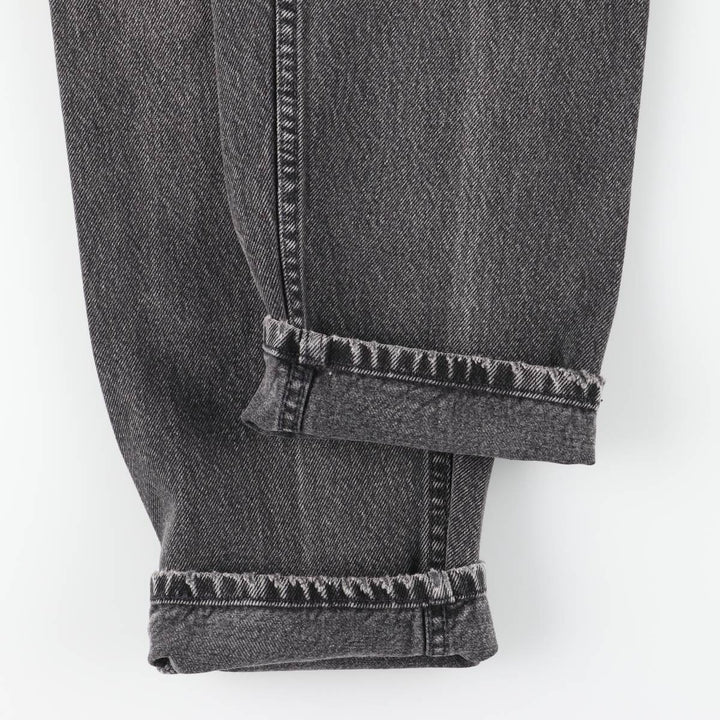 90s-00'S Vintage Levi's 550 Relaxed Fit Tapered Leg Black Denim Pants, Men's Size W31 unclear black type Vintage Second Hand